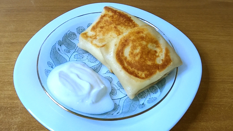 Блинчики с творогом