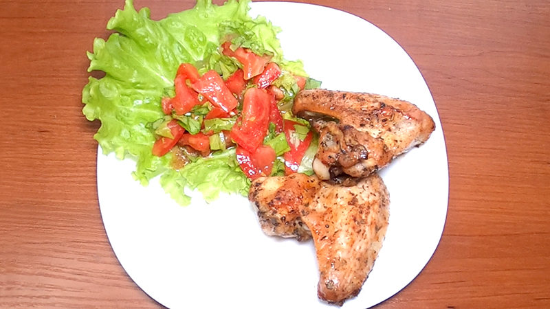 Запеченные куриные крылышки