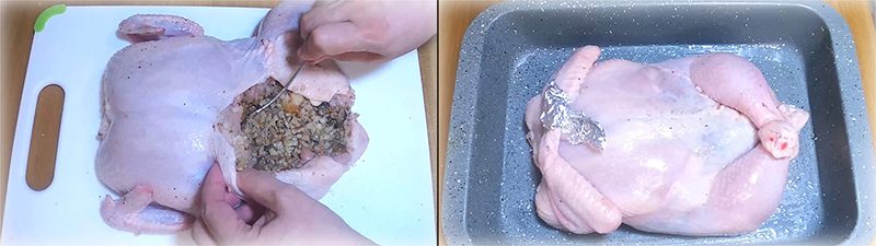 Фаршировка курицы